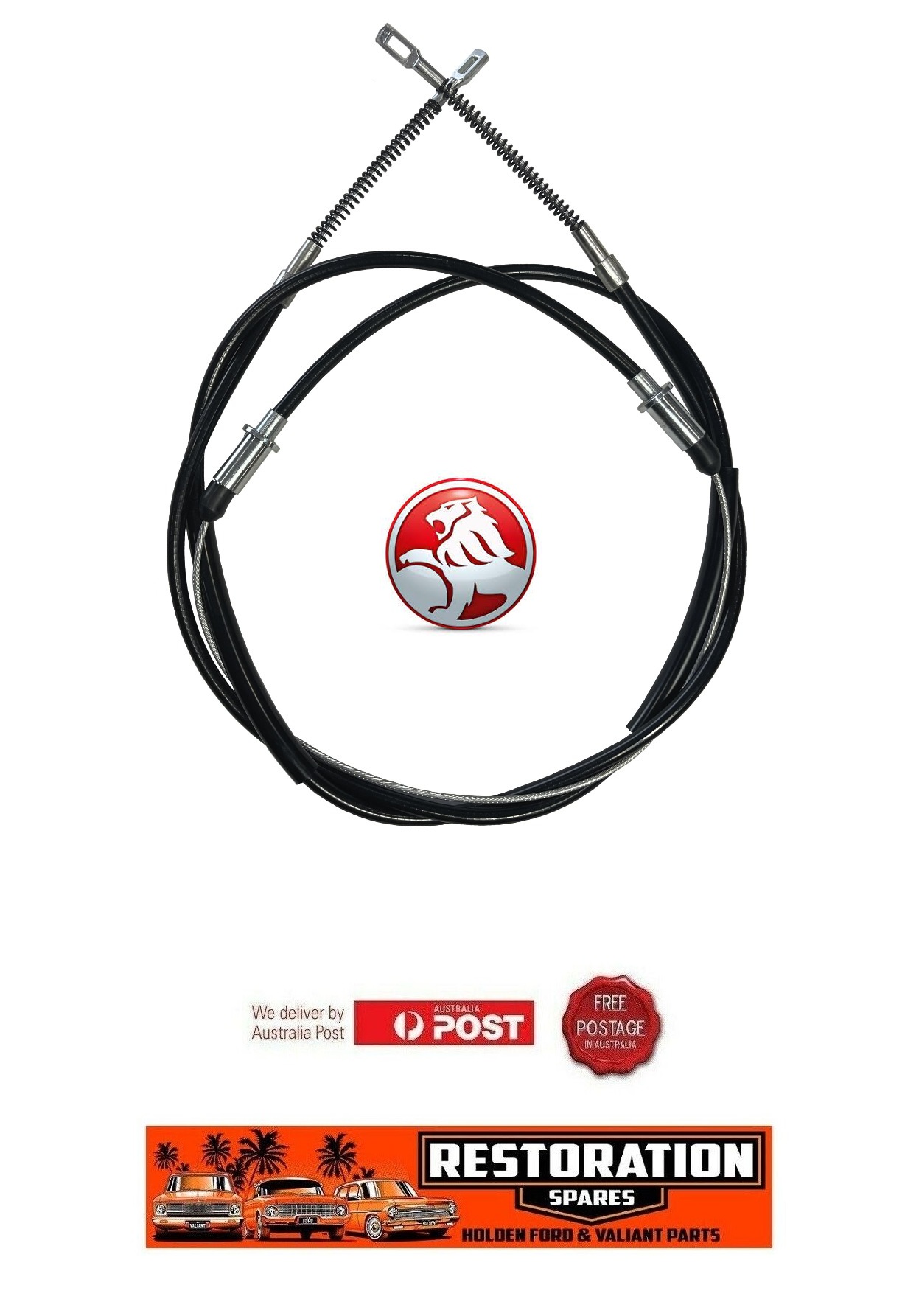 HOLDEN COMMODORE VB VC VH VK DRUM BRAKE REAR HANDBRAKE CABLE