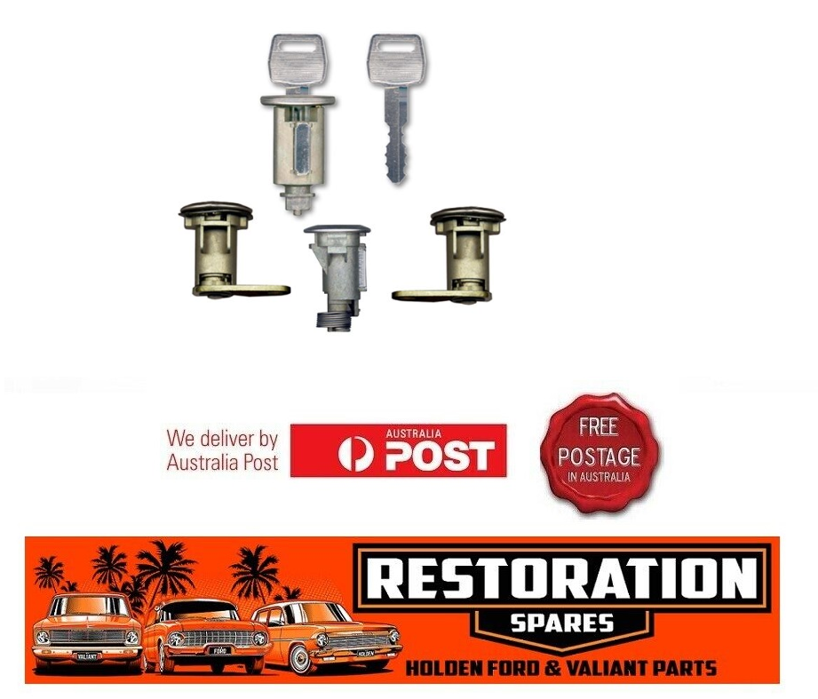 IGNITION BARREL ALL DOOR LOCKS AND BOOT FORD ZA ZB ZC ZD FAIRLANE (03/67-01/72)