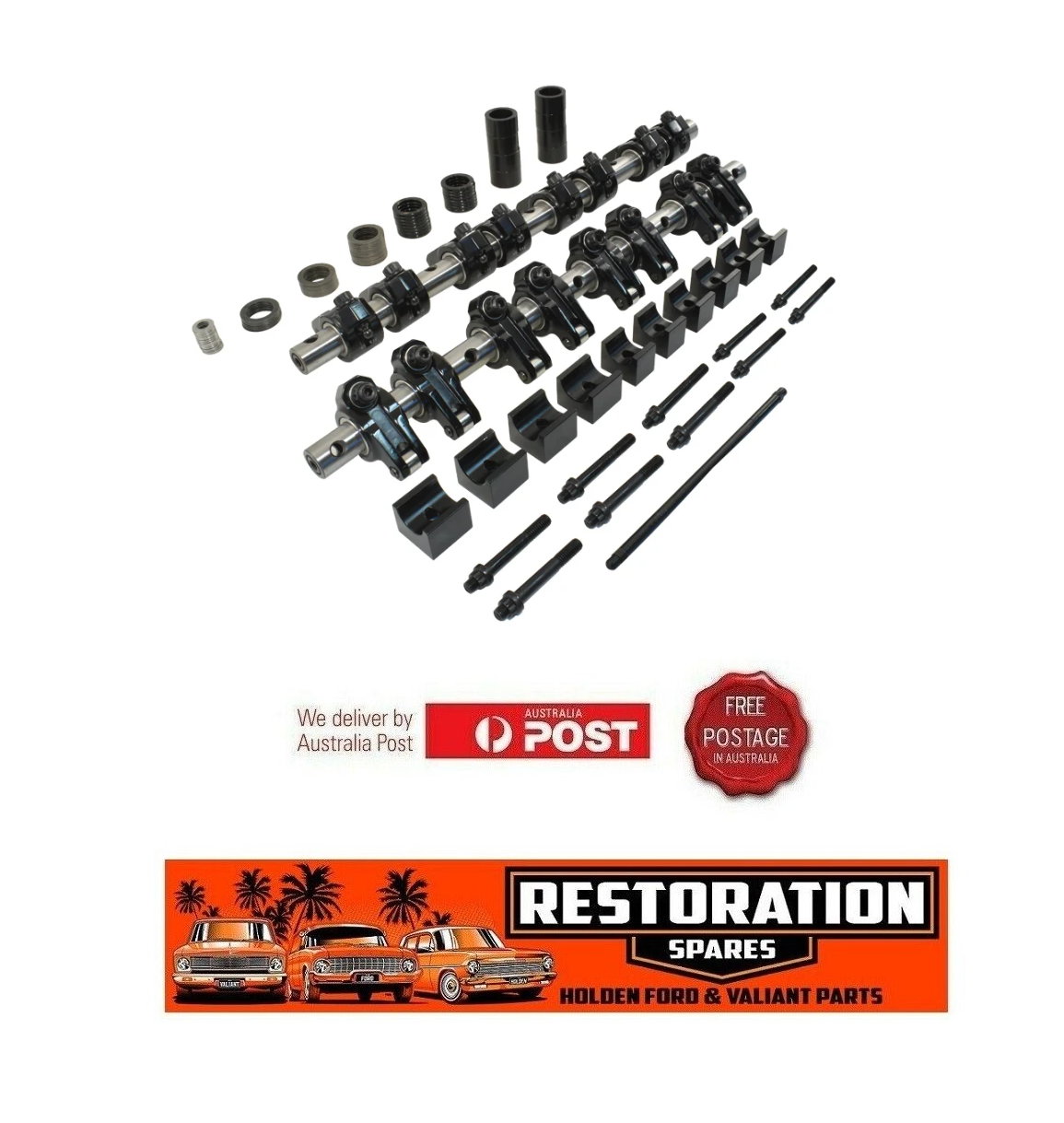 CHRYSLER VALIANT 318 340 360 ALLOY ROLLER ROCKER ARM SET 1.6 RATIO FITTING KIT