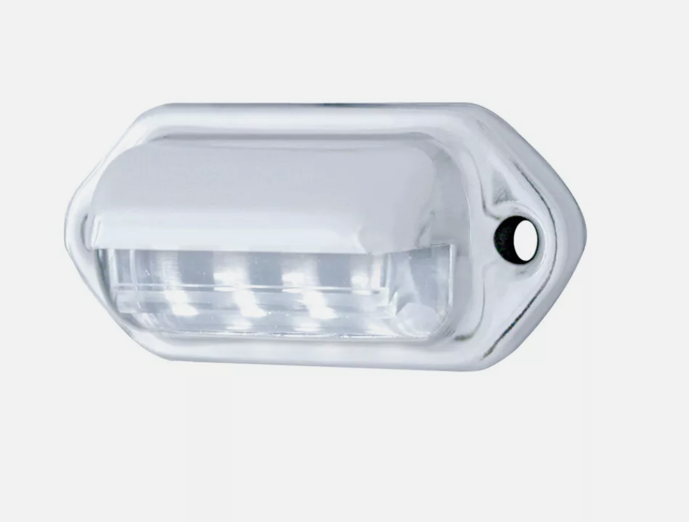 CHROME NUMBER PLATE LED LIGHT (4 led bulbs)