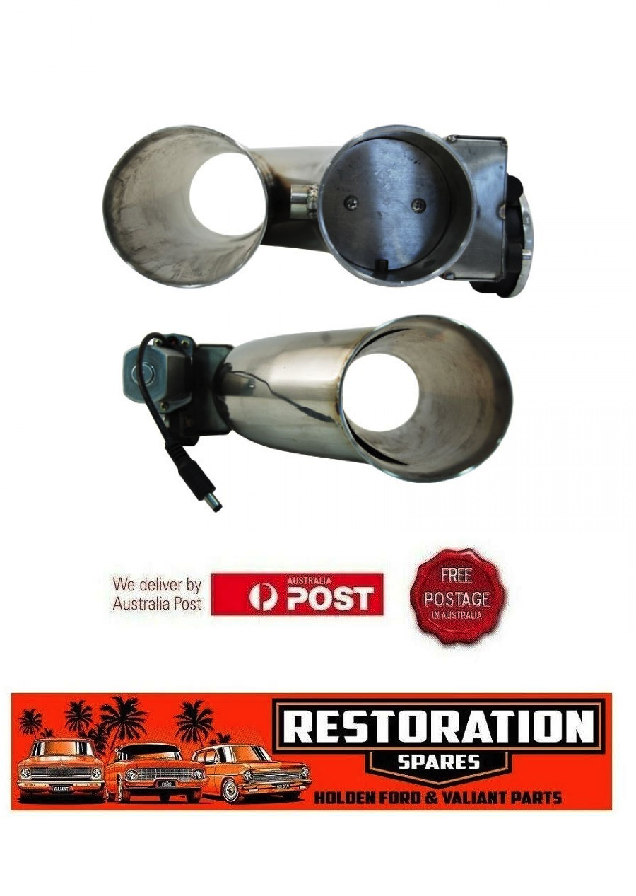 3 inch REMOTE CONTROL STAINLESS STEEL ELECTRIC EXHAUST CUTOUT