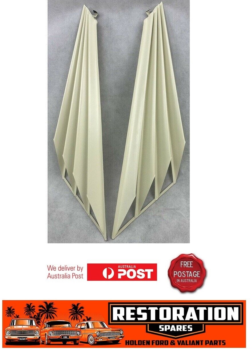 HOLDEN COMMODORE VK VL FAN TYPE QUARTER MAR84-AUG88 REAR INTERNAL VENETIAN CREAM