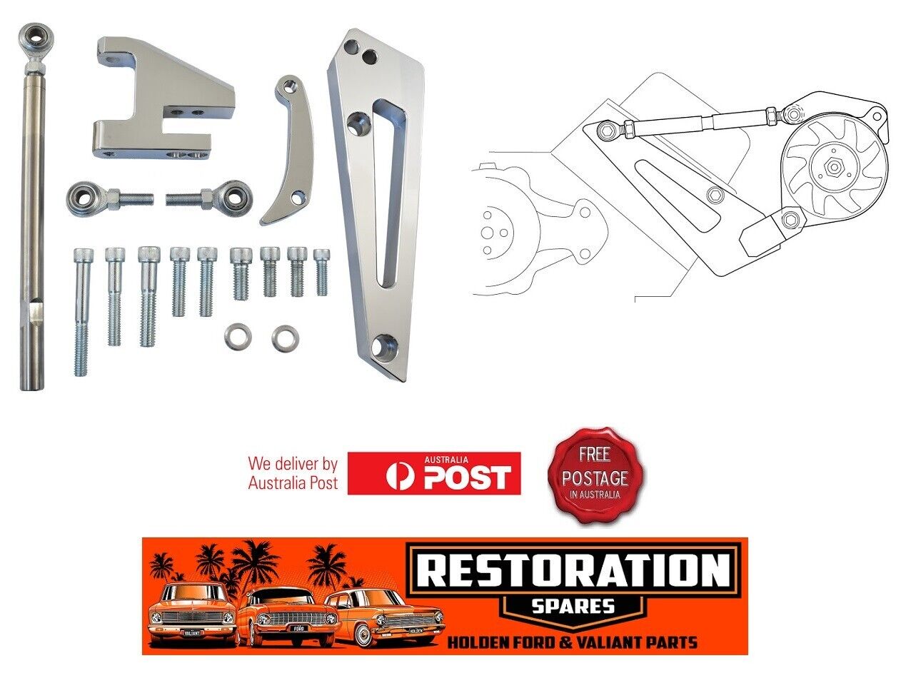 BILLET ALLOY ALTERNATOR BRACKET SUIT BIG BLOCK CHEV WITH SHORT WATER PUMP