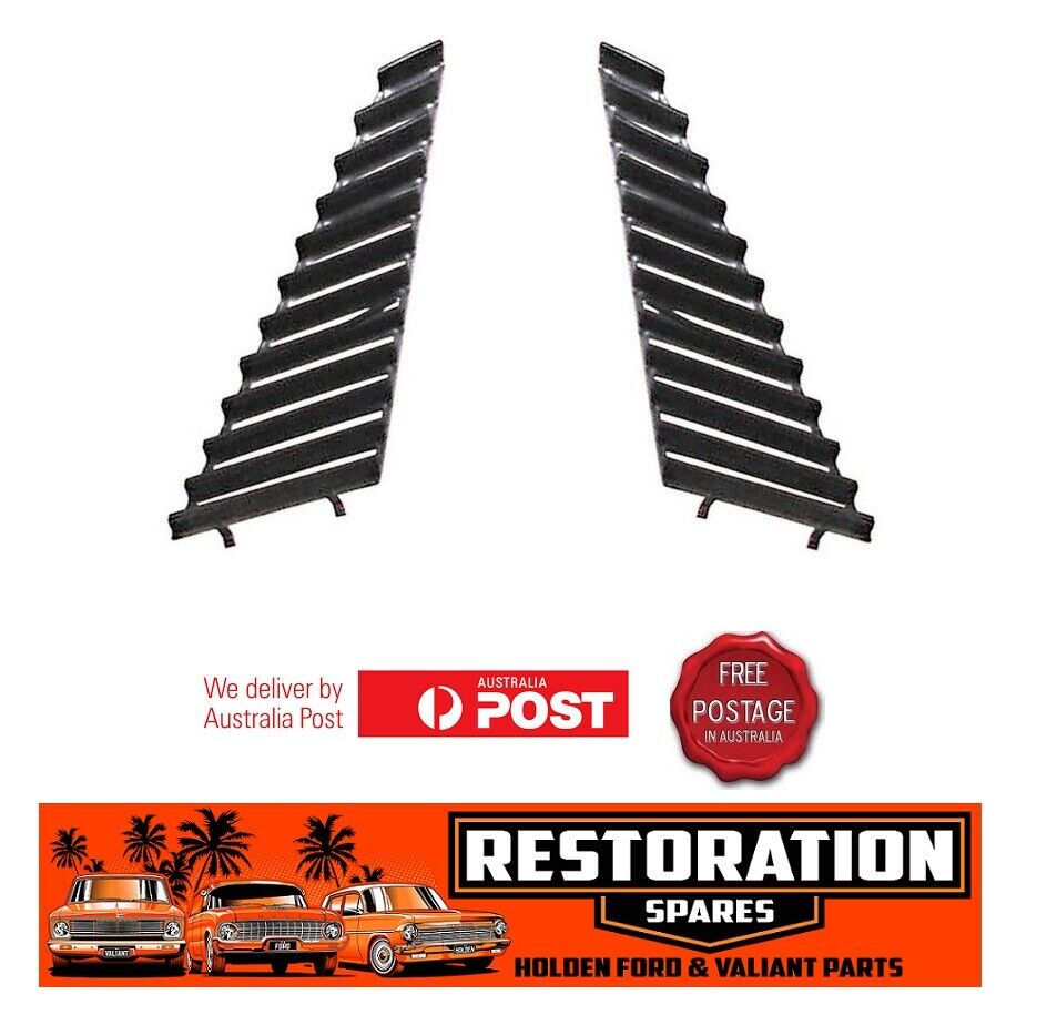 HOLDEN COMMODORE VK VL HORIZONTAL TYPE SIDE QUARTER WINDOW VENETIANS PAIR (2) BLACK