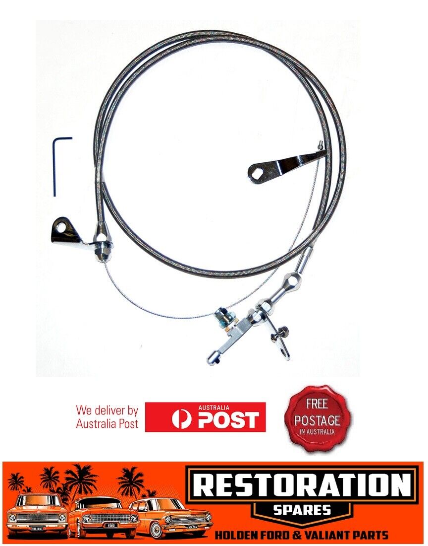 HOLDEN CHEV GM 700R 4 SPEED AUTOMATIC TRANSMISSION KICK DOWN CABLE KIT