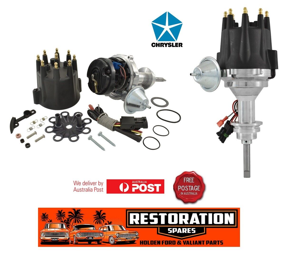 CHRYSLER VALIANT V8 SMALL BLOCK 273 318 340 360 READY TO RUN ELECTRONIC DISTRIBUTOR