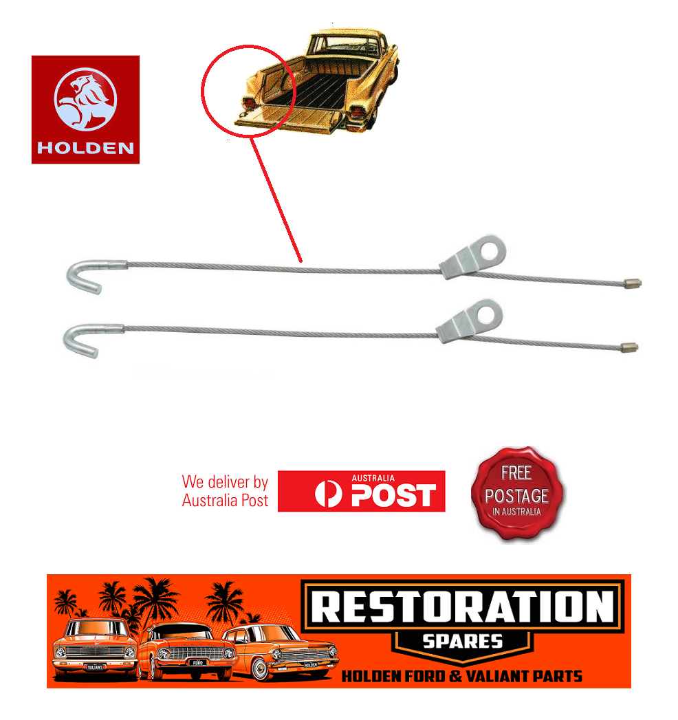 HOLDEN EJ EH UTE & VAN LOWER TAILGATE CABLES 1 PAIR
