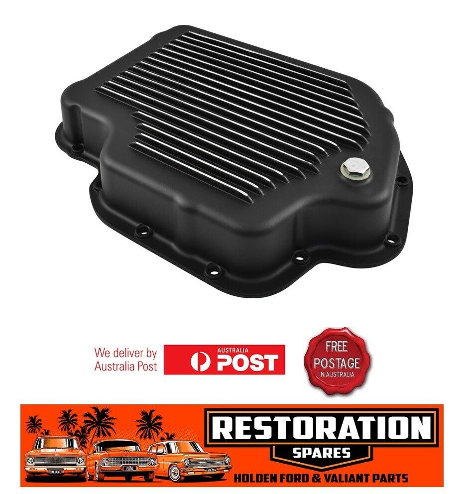 HOLDEN CHEV TURBO 400 AUTO TRANS BLACK ALLOY PAN