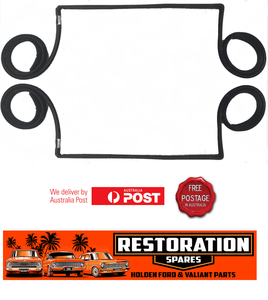 DATSUN 1200 SEDAN UTE WAGON FRONT DOOR BAILEY CHANNEL KIT MITRED CORNERS PAIR 2