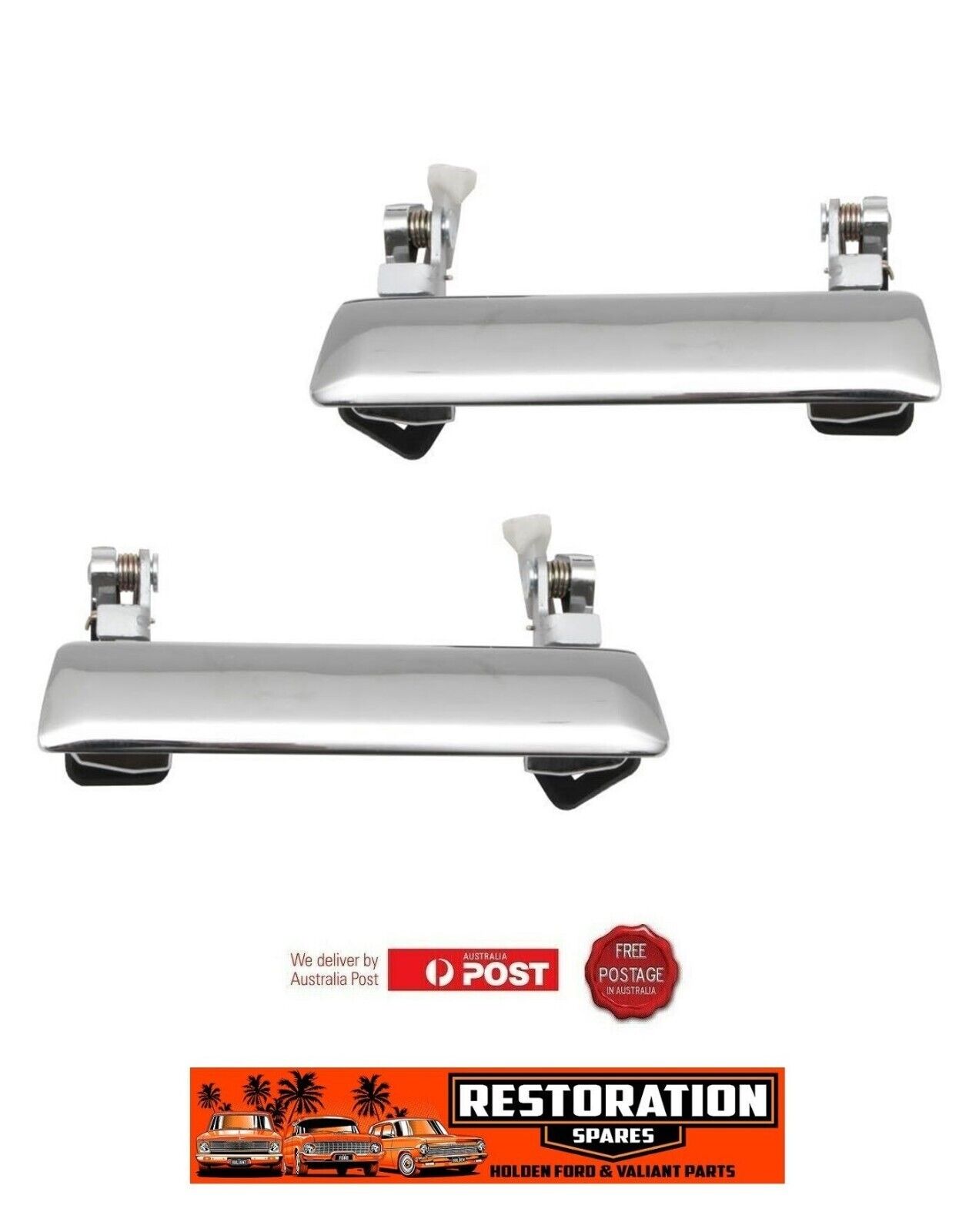 HOLDEN TORANA LC LJ GTR XU1 2 DOOR COUPE OUTER FRONT DOOR HANDLES CONCOURSE