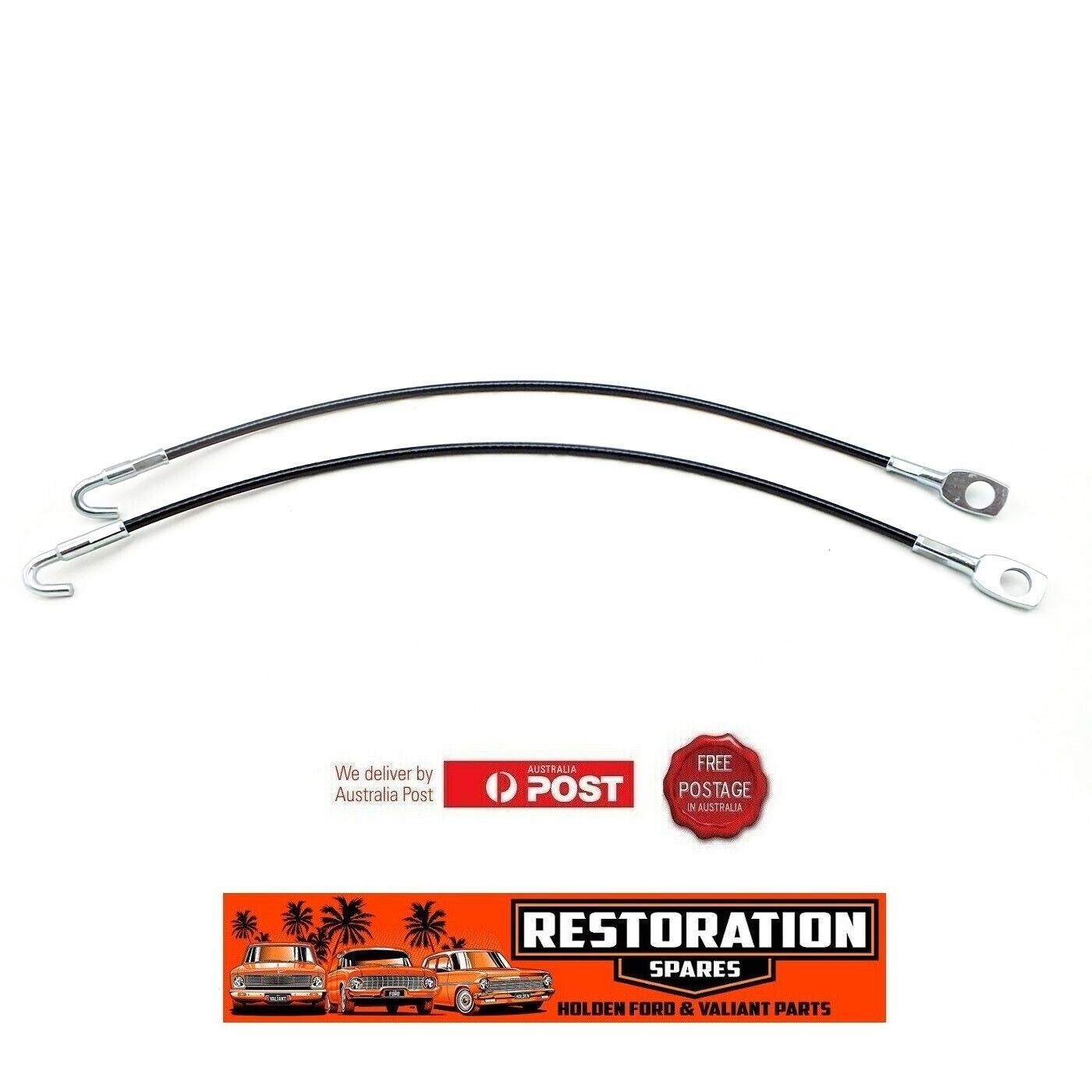XA XB XC XD XE XF XH UTE VAN LOWER TAILGATE CABLE STRAPS (Pair 2)