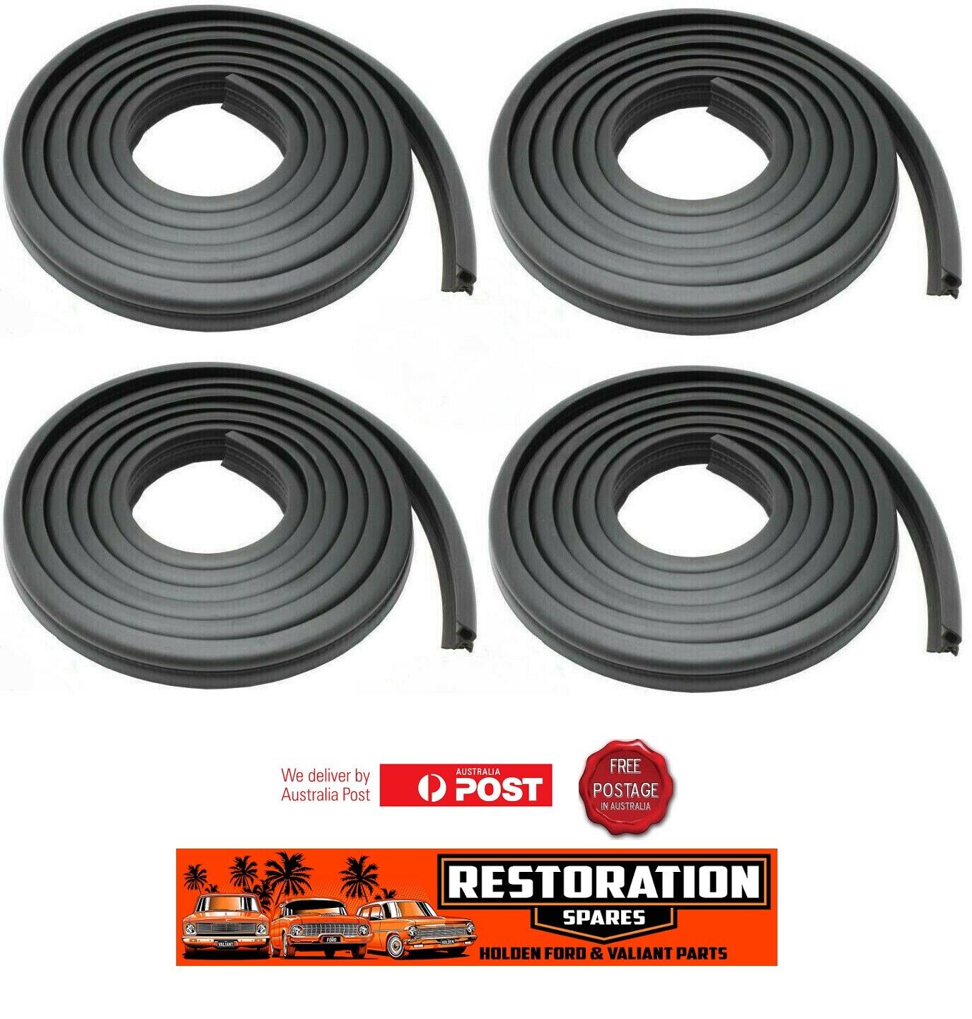 VALIANT AP5 AP6 VC FRONT/REAR DOOR SEAL KIT (SEDAN AND WAGON)