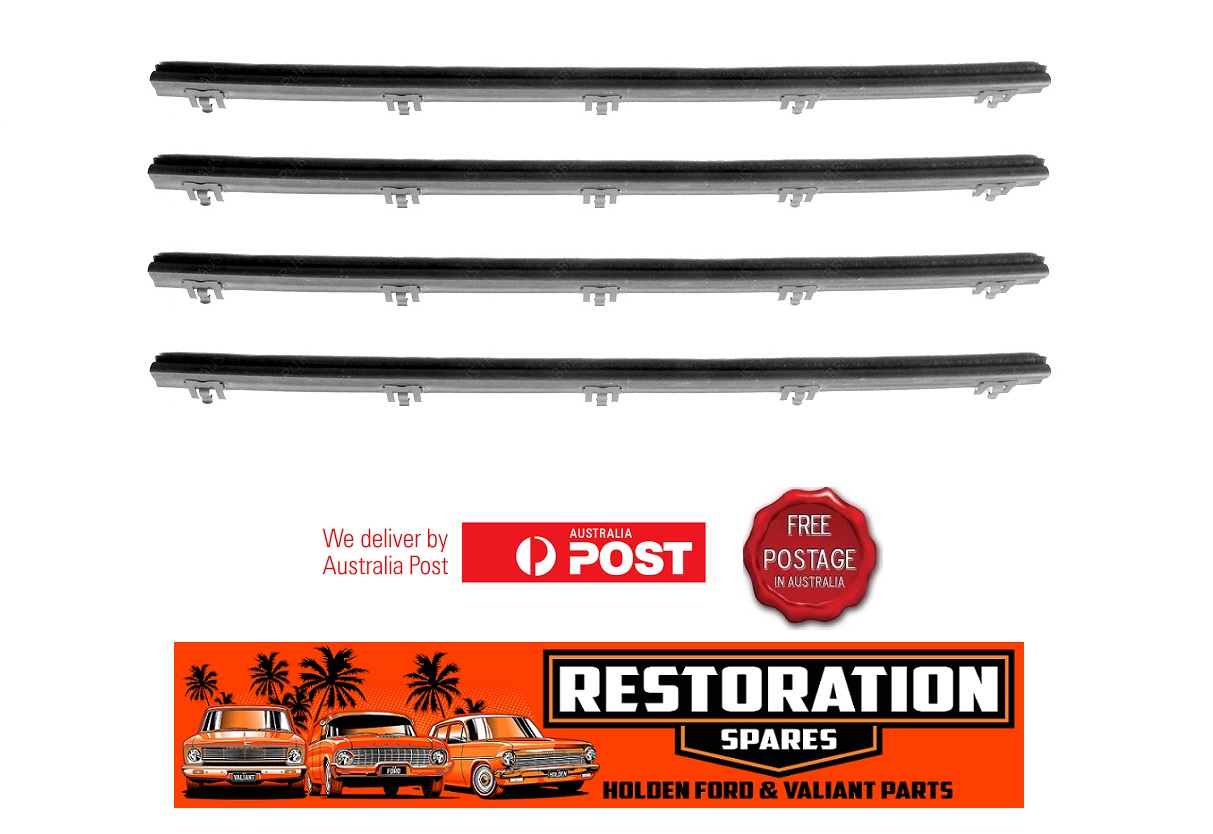 1968 RAMBLER REBEL SEDAN 4 OUTER DOOR BELTS WEATHERSTRIPS AMC