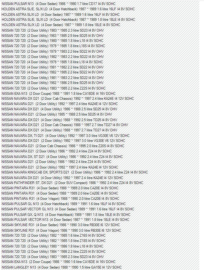 HEADLIGHT SWITCH SUITS SOME NISSAN MODELS (SEE PHOTOS FOR FITMENT) AND HOLDEN ASTRA LD