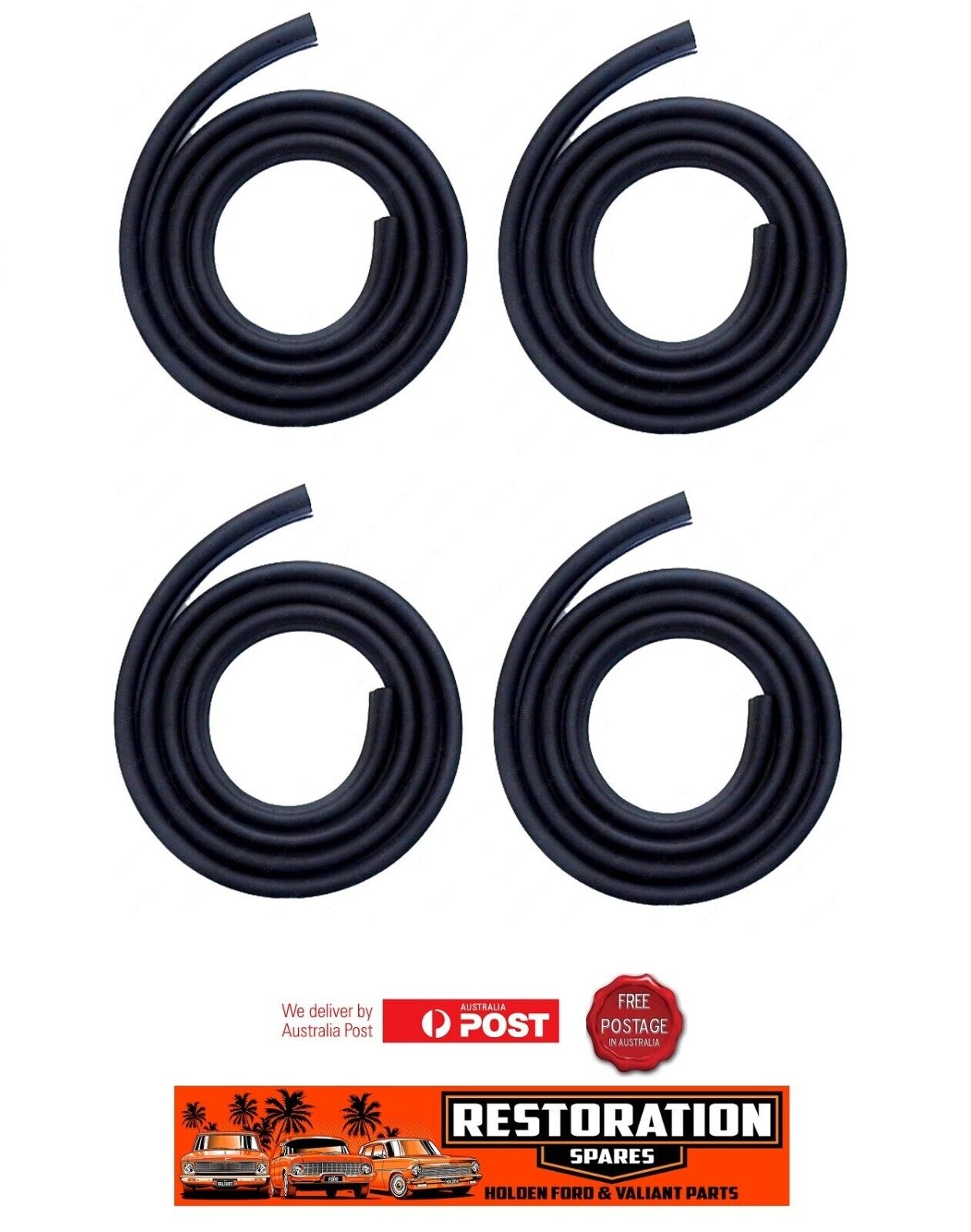 FORD ZEPHYR MK1 SEDAN FRONT and REAR DOOR SEAL