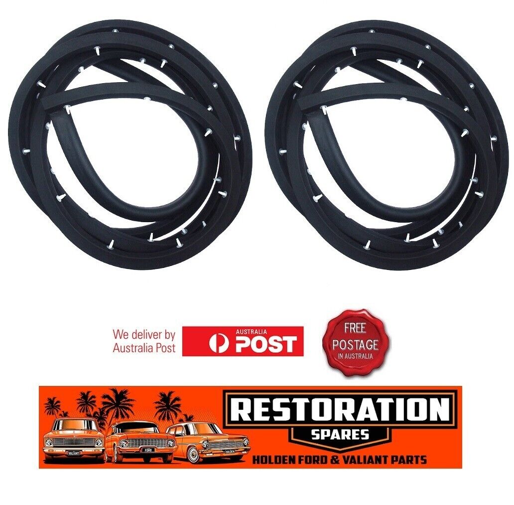 GM CF BEDFORD VAN LEFT & RIGHT HAND FRONT DOOR SEALS (2) SUITS 1971 TO 1981