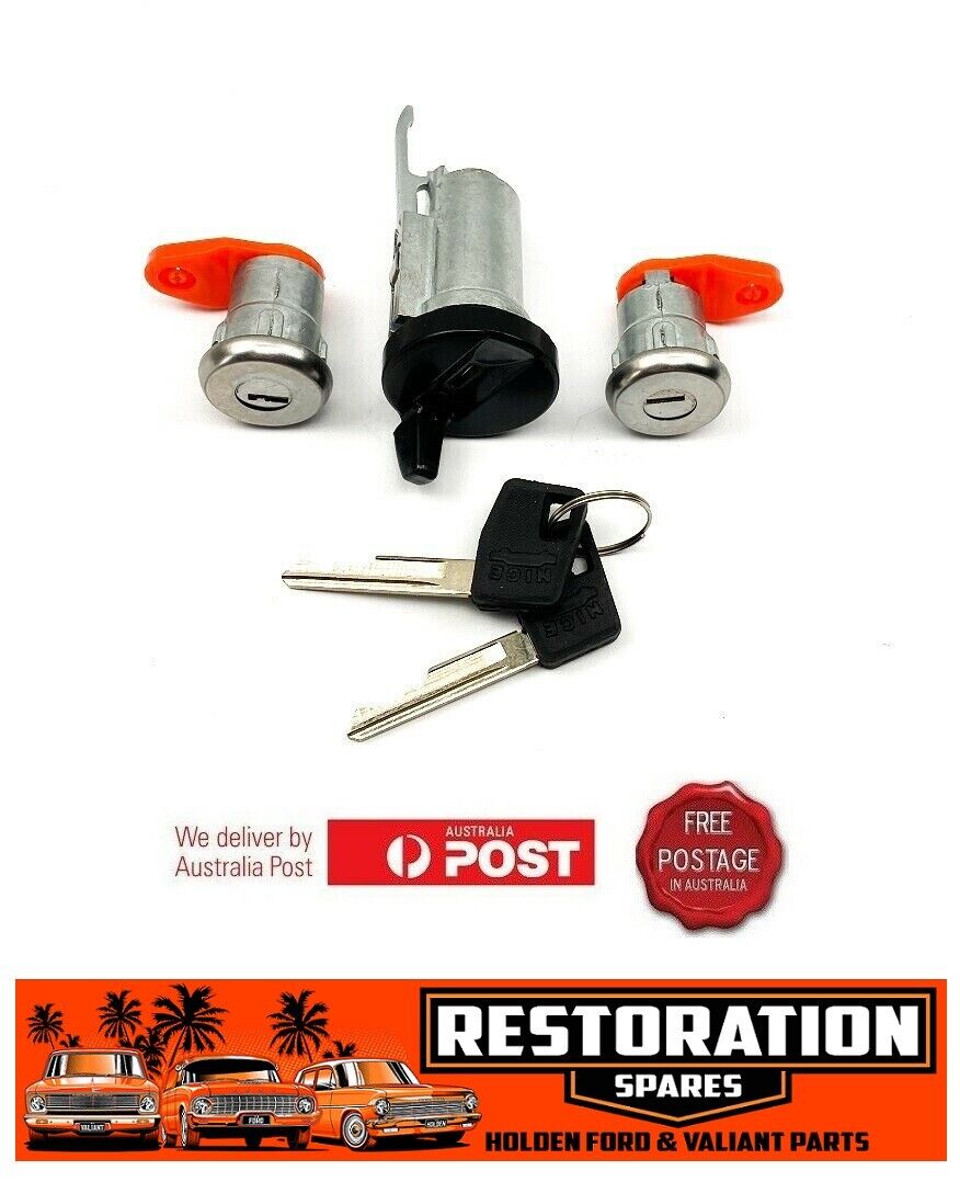 HOLDEN COMMODORE VB VC VH VK VL IGNITION BARREL AND 2 DOOR LOCKS