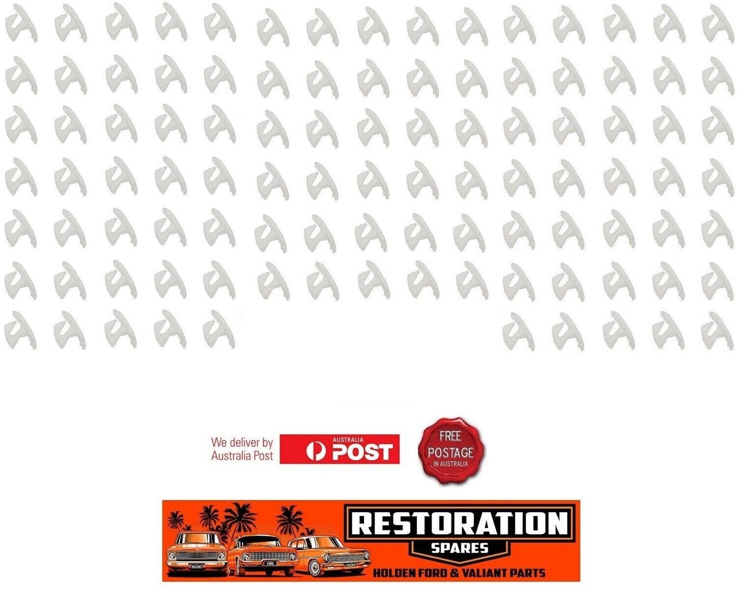 FISH HOOK DOOR SEAL TO BODY CLIP (PACKET OF 100)