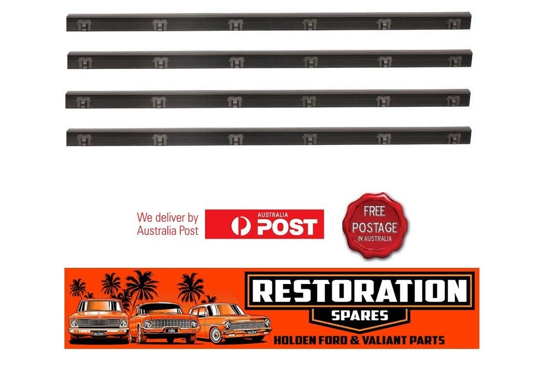 NISSAN PATROL MQ FRONT DOOR BELT WEATHERSTRIP KIT (with 1/4 glass) INNER & OUTER