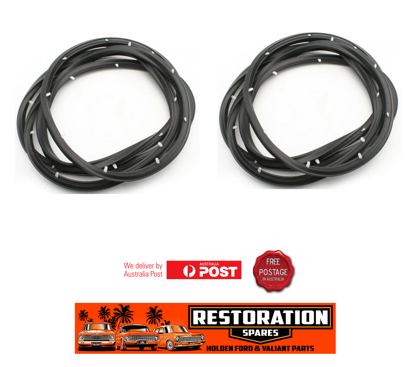 NISSAN DATSUN PATROL GQ MQ 1980-1997 2 OR 4 DOOR FRONT DOOR SEAL KIT PAIR (2)