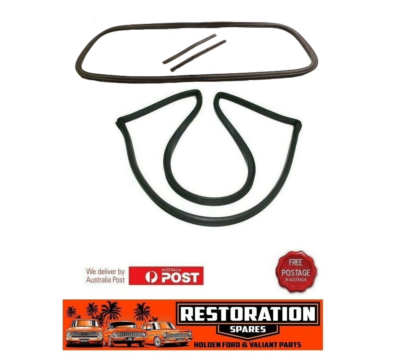 MORRIS MINOR FRONT AND REAR WINDSCREEN SEALS UTE