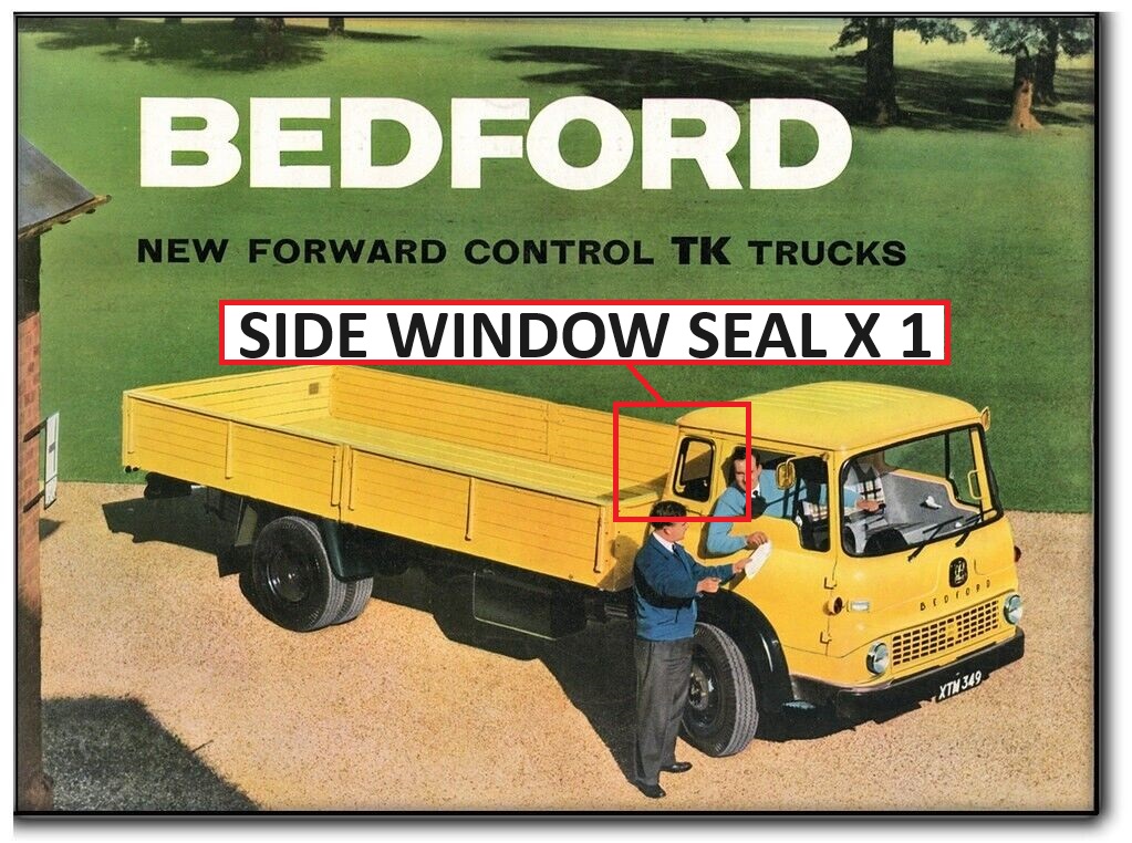 TK BEDFORD TRUCK SIDE WINDOW SEAL COMES WITH BLACK LOCKSTRIP (1 SIDE ONLY)