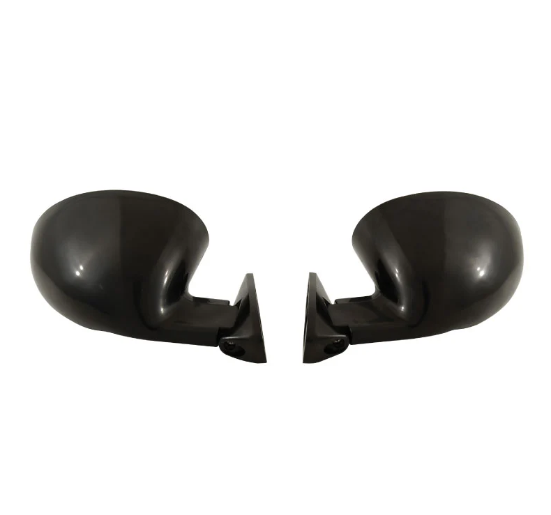 2 X BLACK CALIFORNIA CLASSIC STYLE DOOR SPORTS MIRROR SET (Read description)