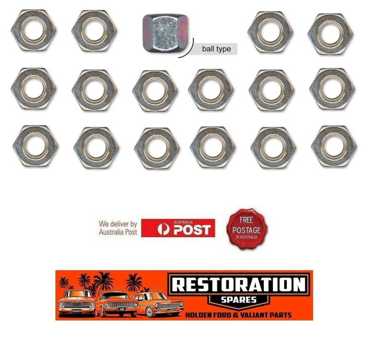 AUSTIN LEYLAND MINI WHEEL NUT SET (16 WHEEL NUTS)