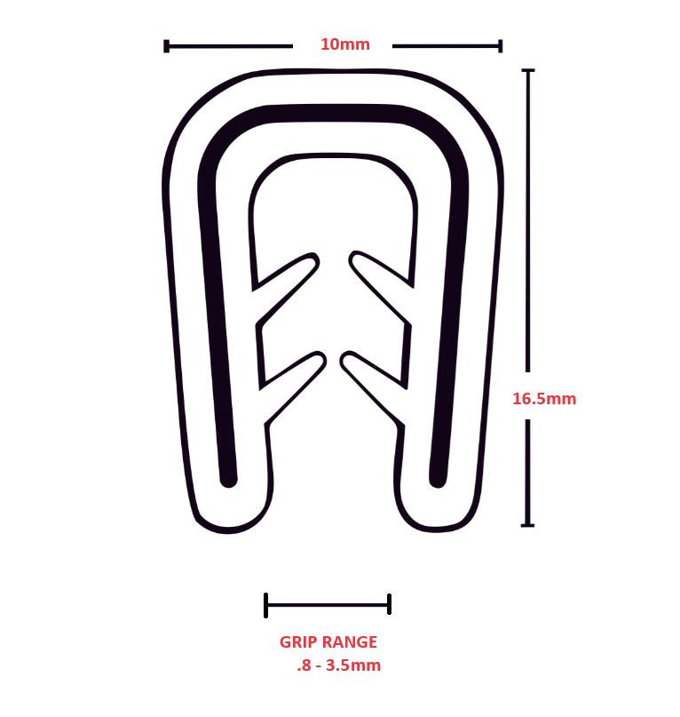 CHAMIOS UNIVERSAL PINCH WELD 4 X 3 metre length