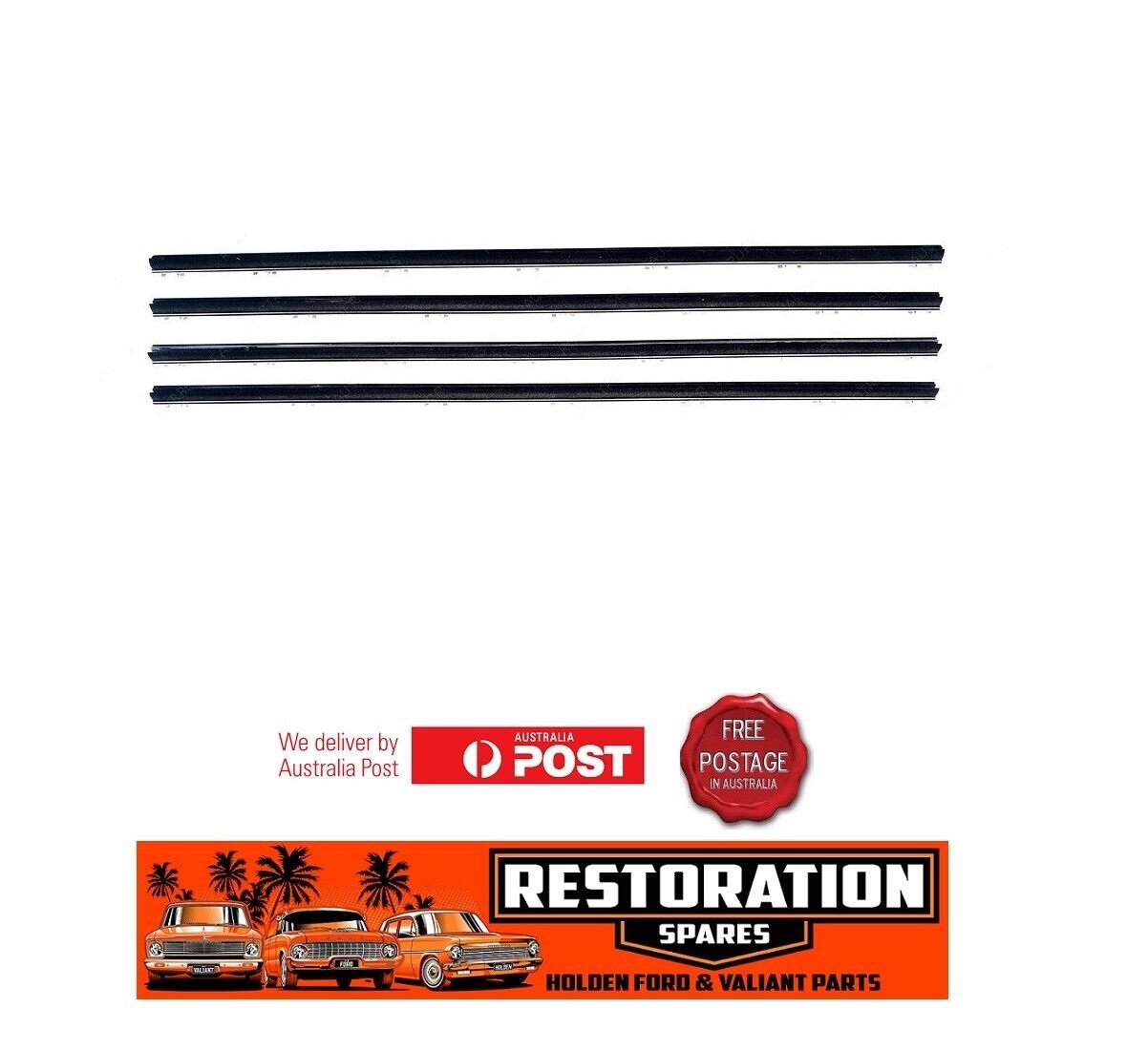 FRONT DOOR WEATHERSTRIP DOOR BELT KIT SUIT CORONA RT46 UTE INNER AND OUTER