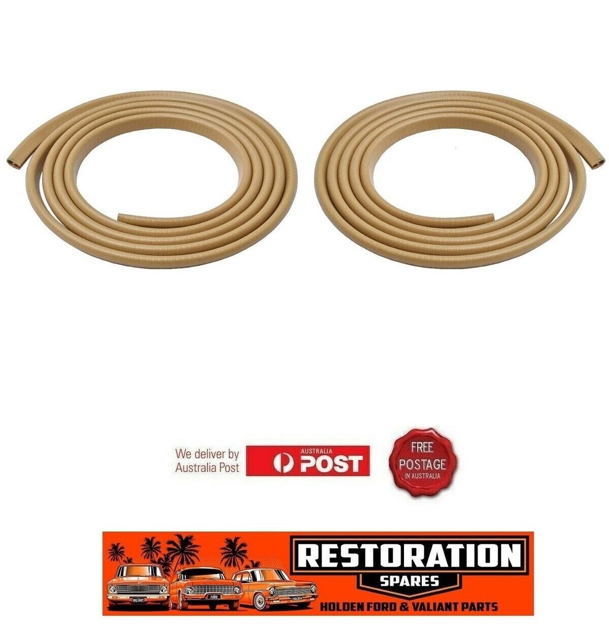 HOLDEN HQ HJ HX HZ WB UTE VAN DOOR BUCKSKIN PINCH WELD 2 X 3 metre lengths