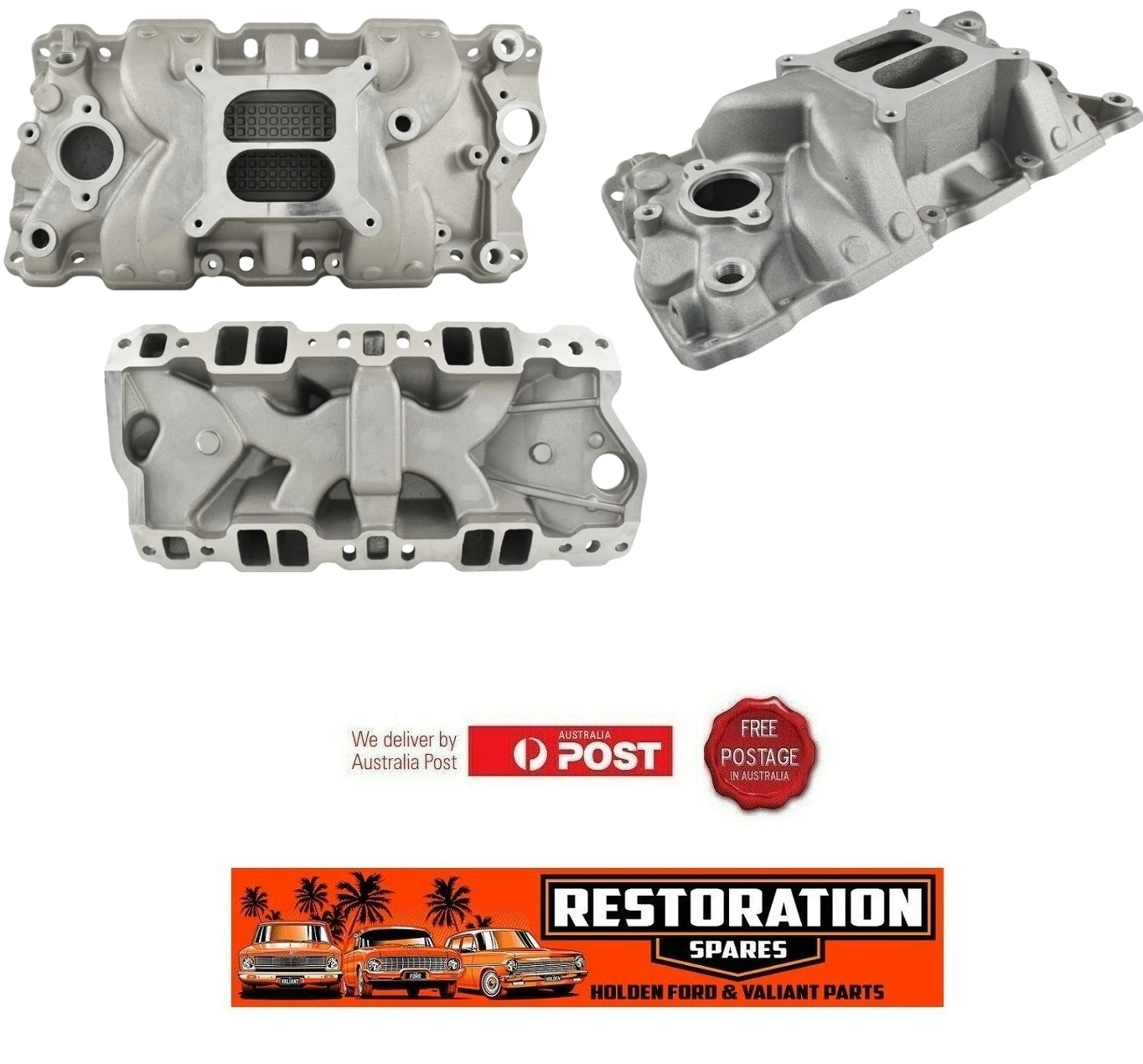 DUEL PLANE 4 BARREL INTAKE MANIFOLD SUIT SMALL BLOCK CHEV