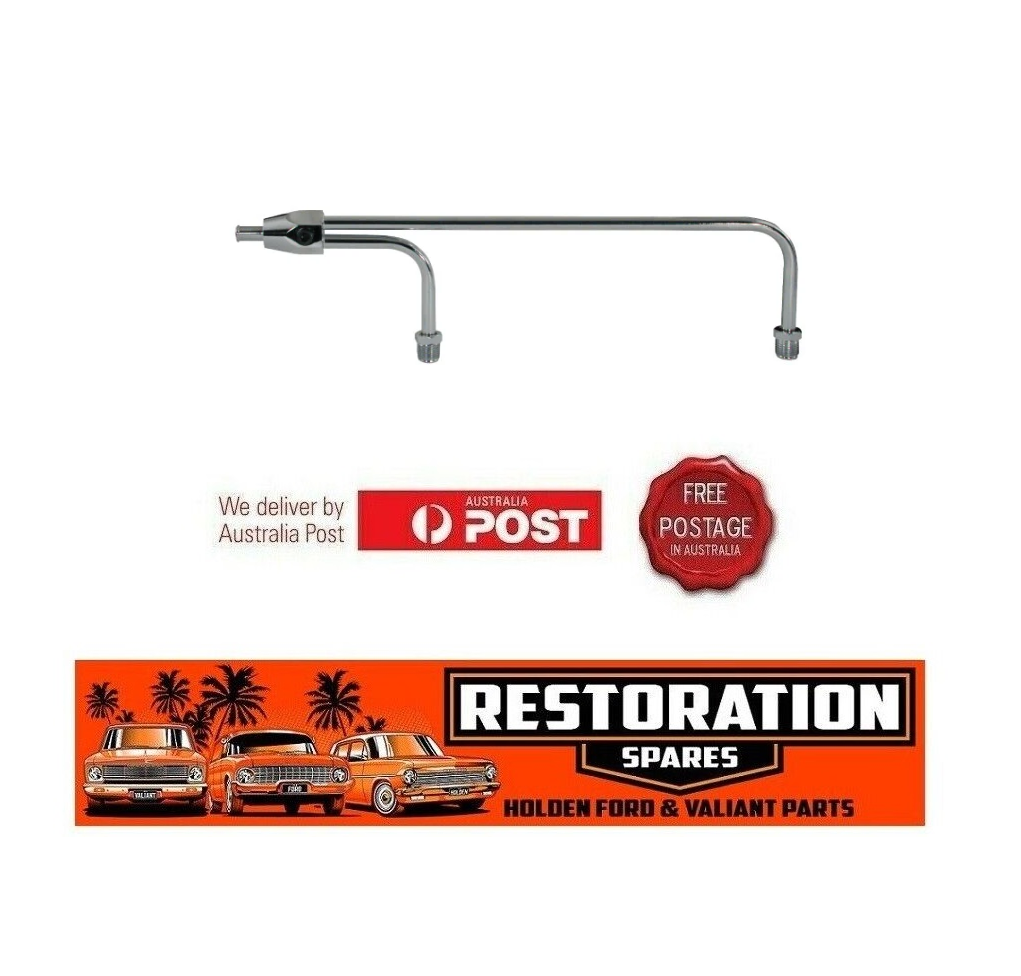 CHROME DUEL INLET FUEL LINE SUIT HOLLEY CARBURETTOR 9-5/16 inch