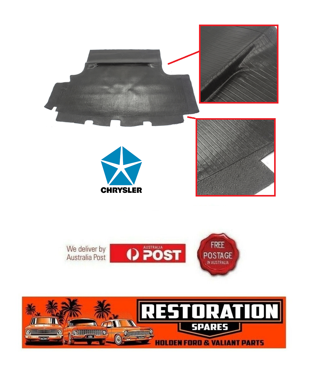 CHRYSLER VALIANT VE VF VG SEDAN MOULDED RUBBER BOOT MAT