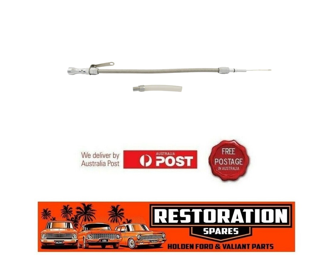 HOLDEN CHEV LS LS1 LS2 LSX FLEXABLE POLISHED ALLOY ENGINE OIL DIP STICK TUBE