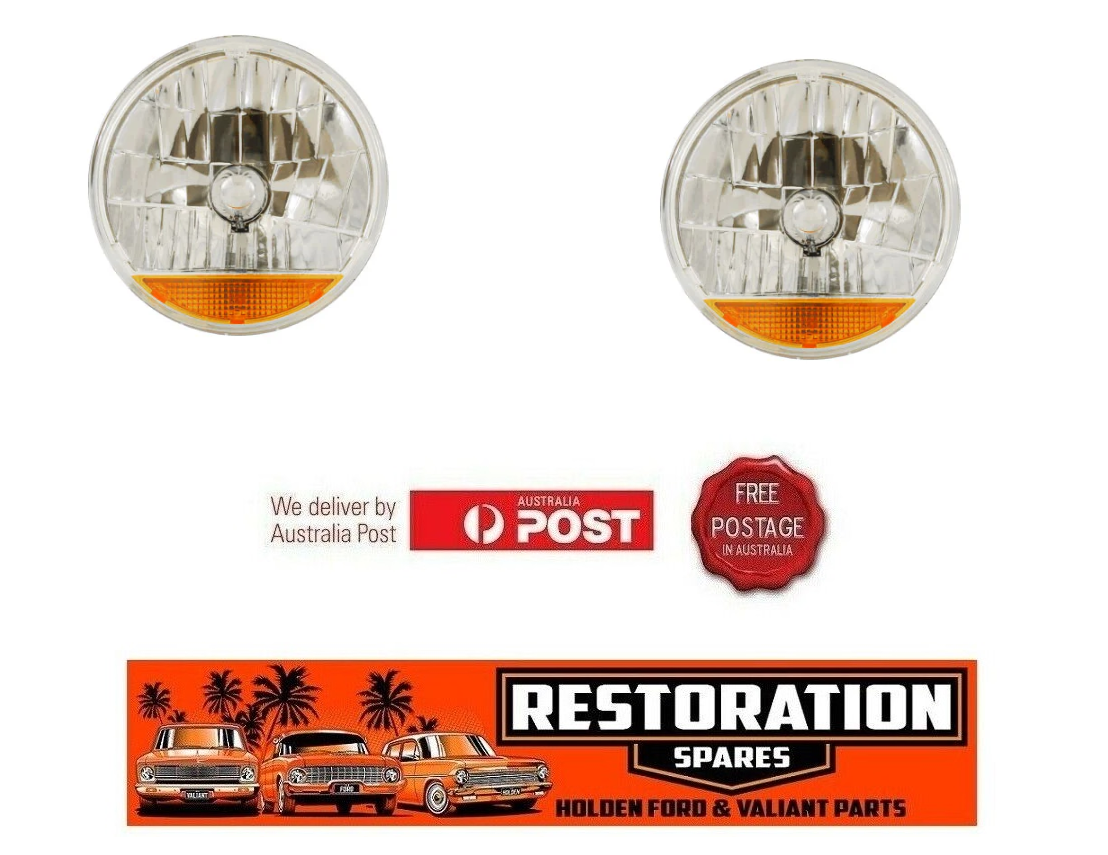 7 inch CRYSTAL HEADLIGHT WITH INDICATORS (pair 2)