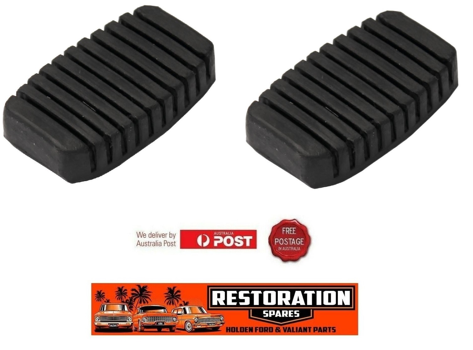HOLDEN FE FC FB EK BRAKE AND CLUTCH PEDAL PADS