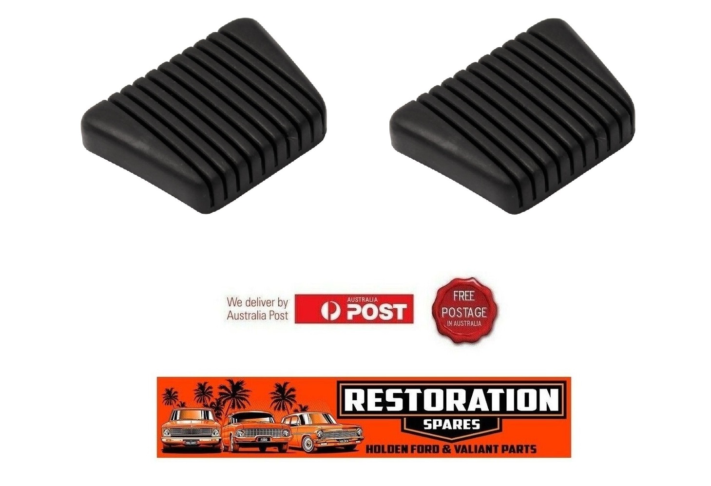 HOLDEN HD HR BRAKE AND CLUTCH PEDAL PADS