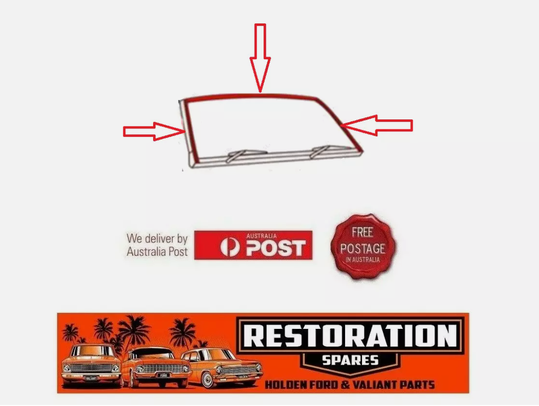 HOLDEN RODEO TFR FRONT UPPER AND SIDES WINDSCREEN MOULDING KIT 3 pieces
