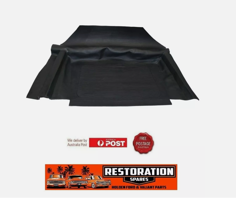 HOLDEN HK HT HG SEDAN MOULDED RUBBER BOOT MAT (STANDARD SMALL TANK ONLY