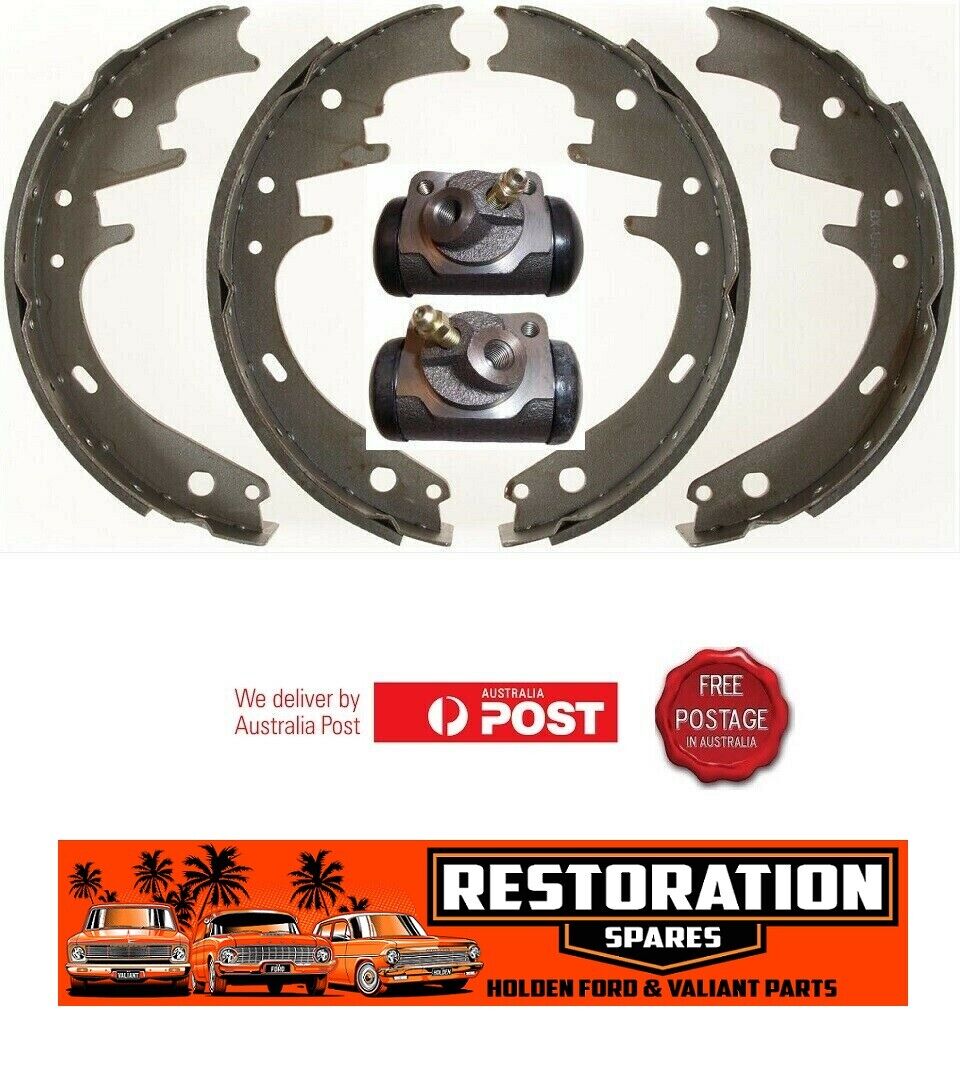 FORD FALCON XR XT XW XY XA XB XC XD XE XF REAR BRAKE SHOES AND CYLINDERS