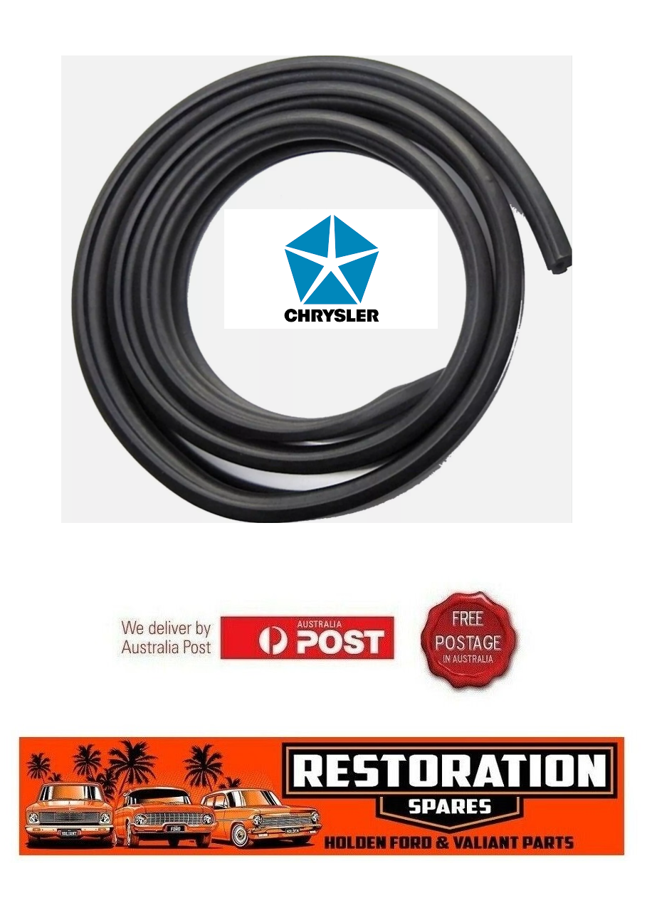 CHRYSLER VALIANT “VH CHARGER FIXED REAR WINDOW ONLY” RIGHT HAND ROOF RAIL SEAL