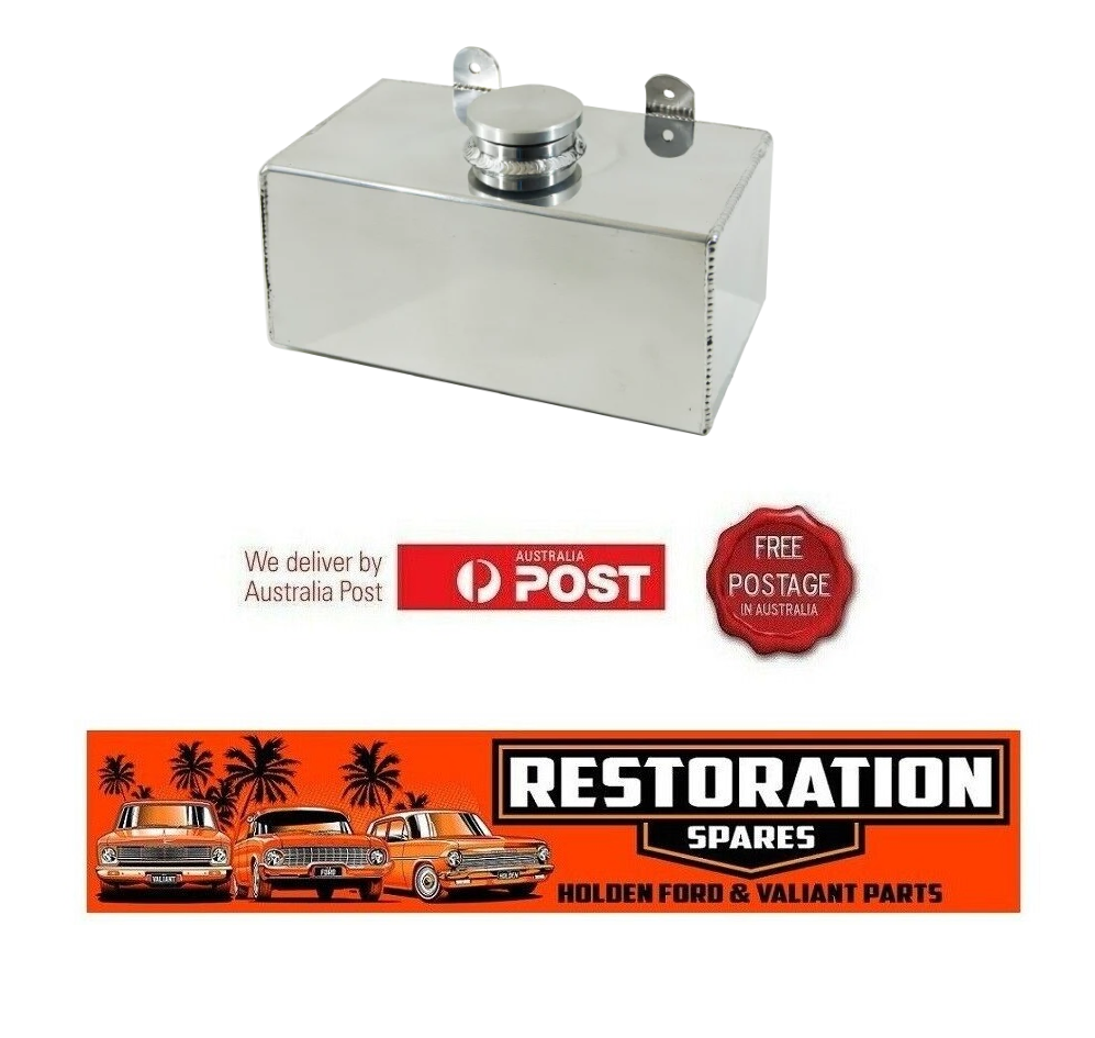 UNIVERSAL POLISHED ALLOY WINDSCREEN WASHER BOTTLE RESERVIOR TANK
