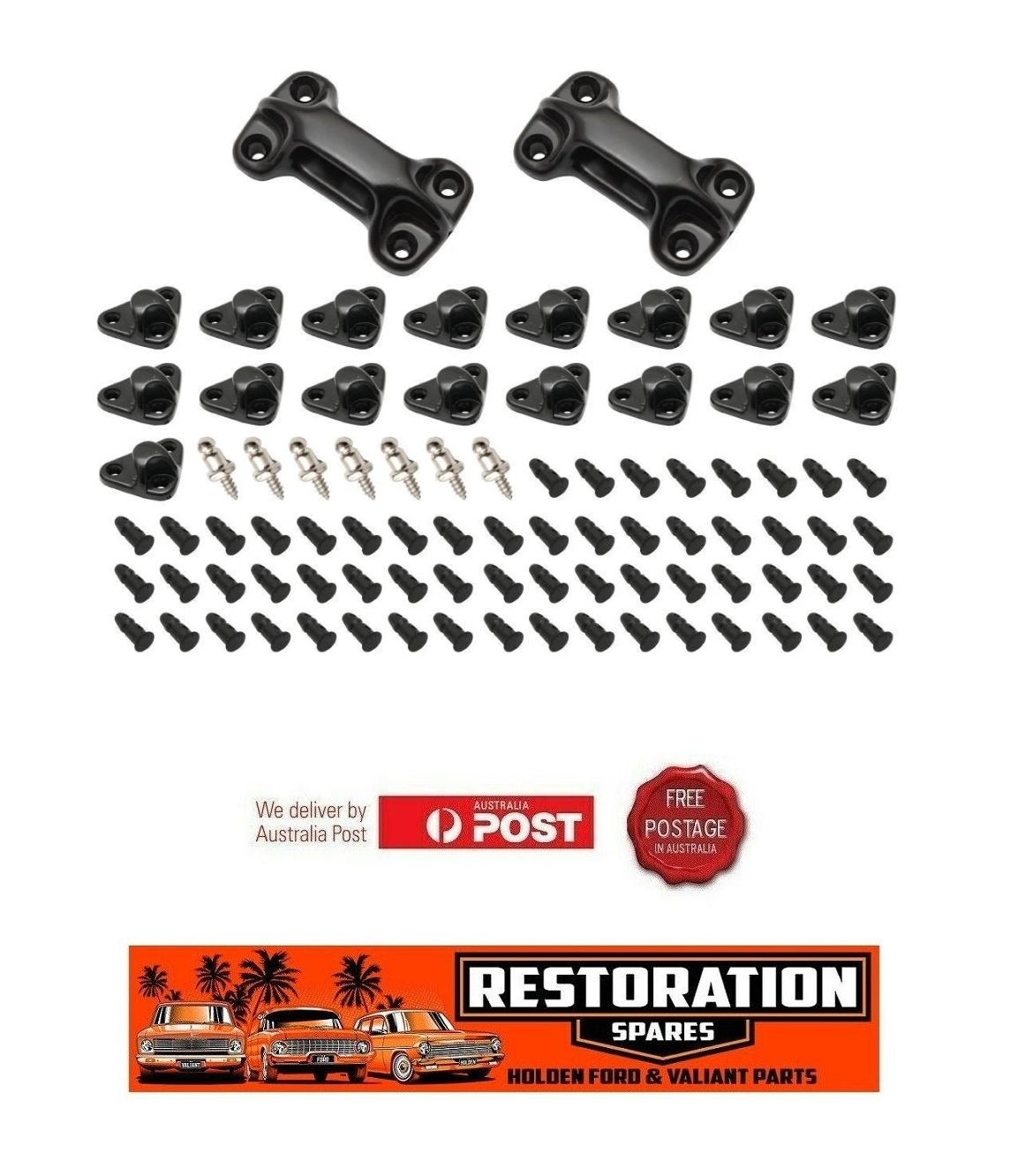 FORD FALCON UTE TONNEAU COVER HOOK AND PIN KIT