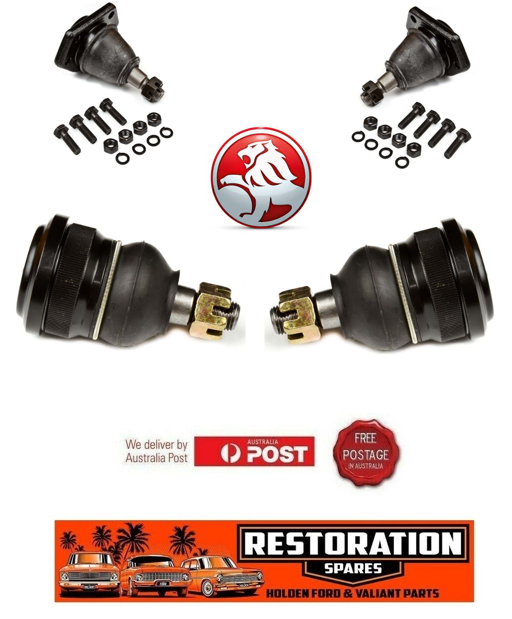 HOLDEN UPPER AND LOWER BALL JOINT KIT