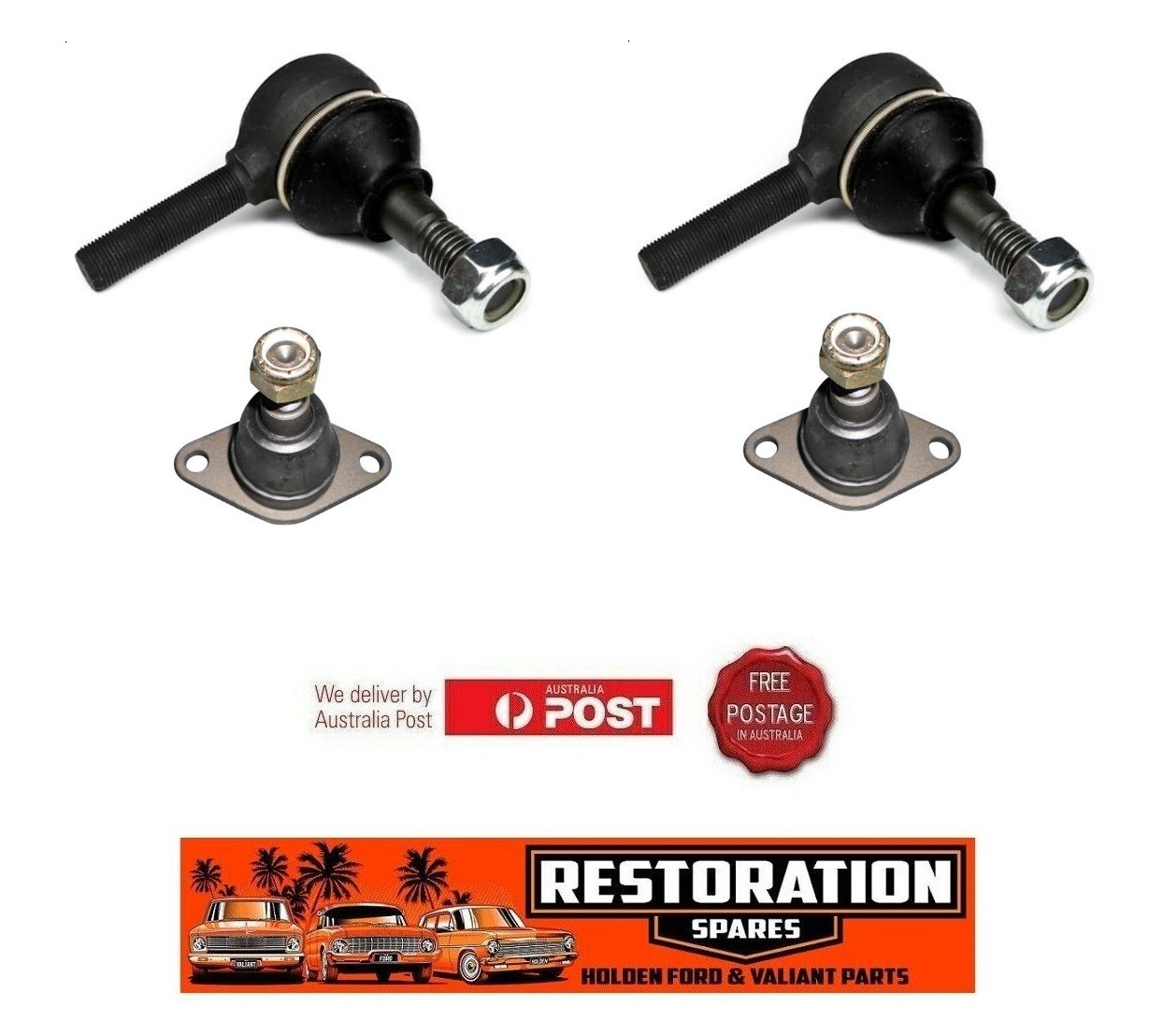 CHRYSLER CENTURA KB KC LOWER BALL JOINT AND TIE ROD END KIT