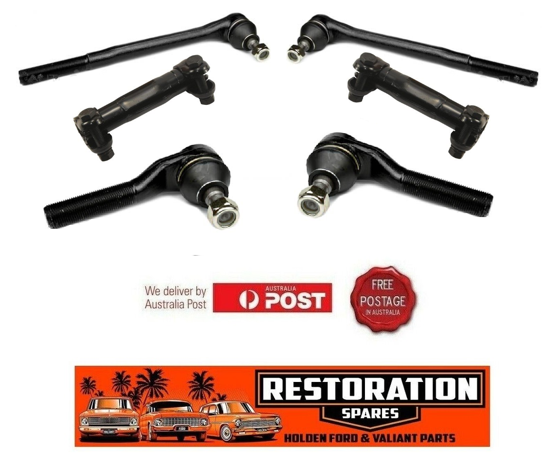 FORD FALCON XR XT XW XY XA XB XC TIE ROD END KIT WITH ADJUSTER SLEEVE