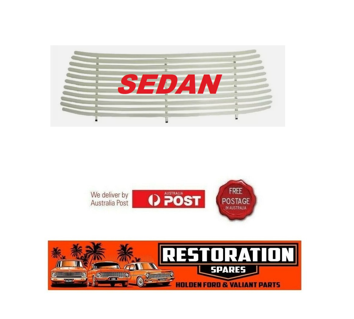 HOLDEN LH LX UC TORANA SEDAN REAR INTERNAL VENETIAN CREAM IN COLOUR