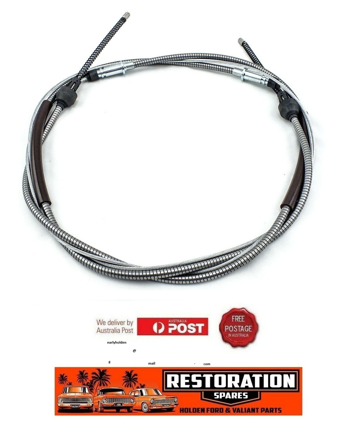 FORD FALCON XK XL UTE AND VAN REAR HANDBRAKE CABLE