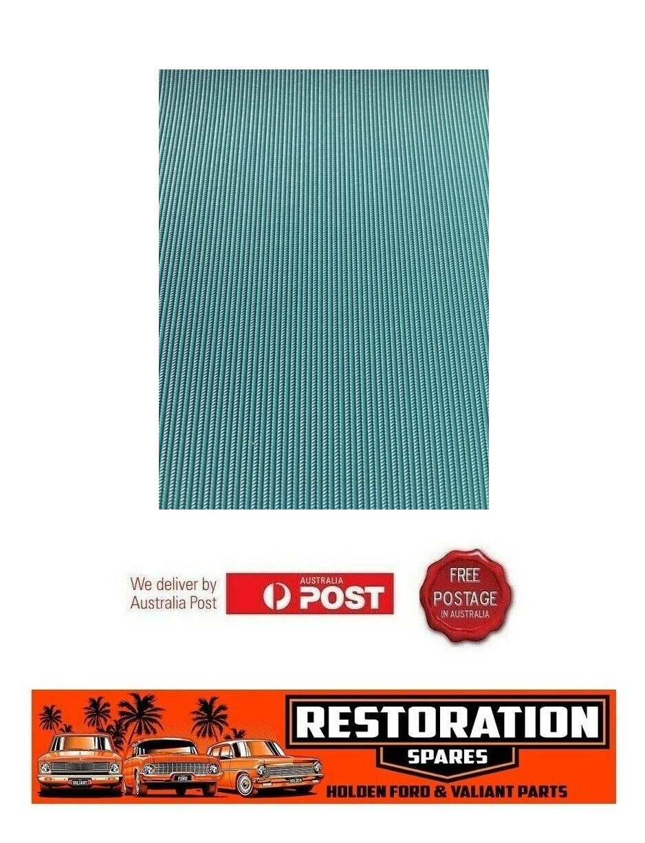 HOLDEN HT HG PREMIER SEDAN HERRINGBONE RIBBED TURQUOISE MIST ROOF LINING